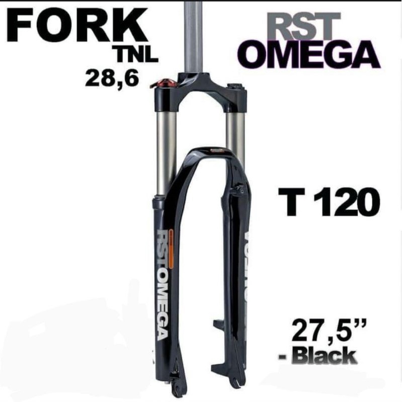 Fork Sepeda 27,5  RST OMEGA TNL LOCKOUT T120
