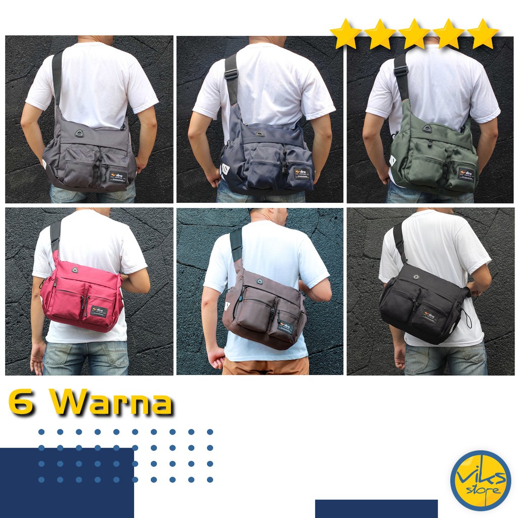 Tas Selempang Pria Cowok Elbrus Original Slingbag Tas Kerja Kuliah Sekolah Besar Simple Premium Tas Slempang Tas Dokumen Distro Original Model Terbaru