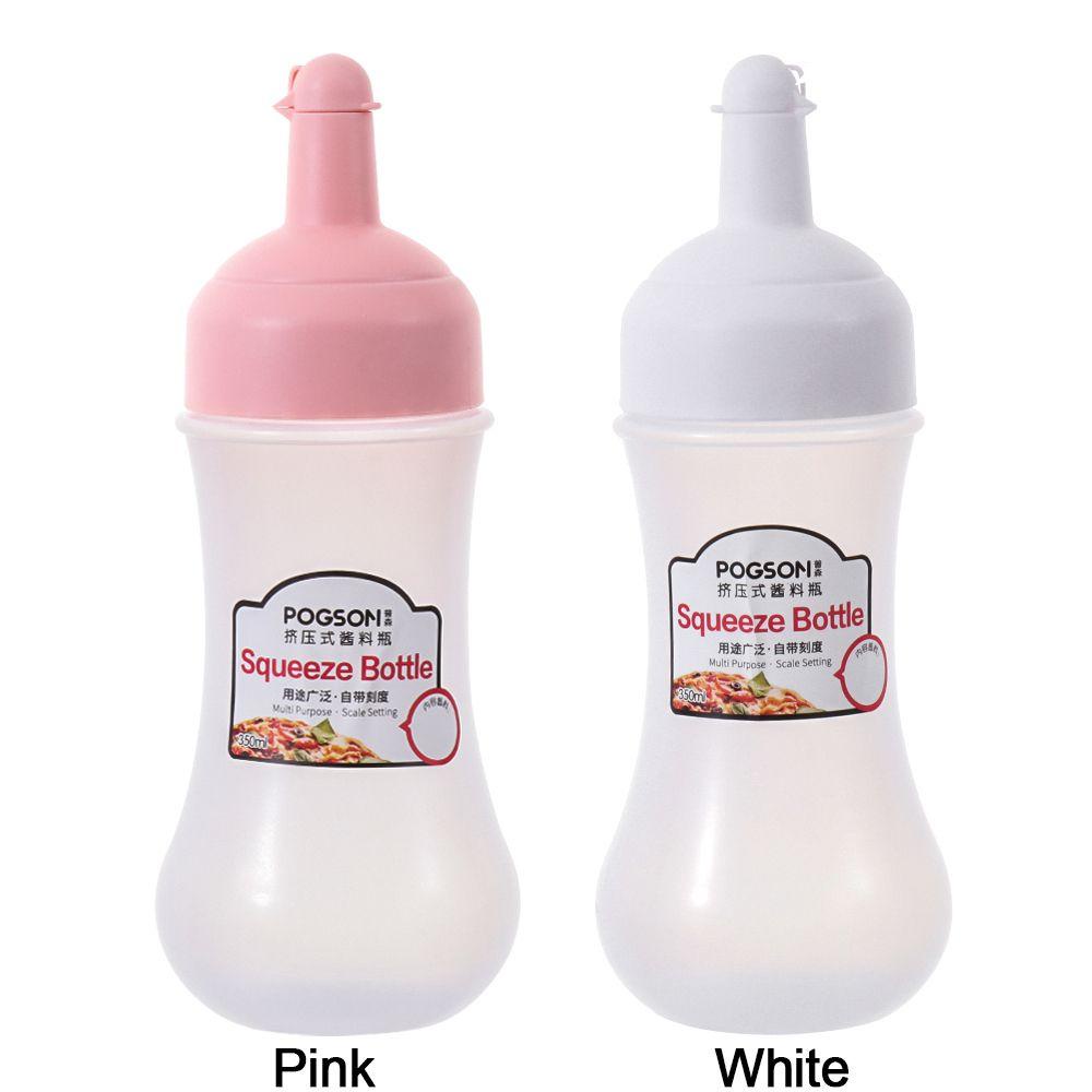 Suyo Botol Dispenser Saus Cuka / Makanan Penutup Model Remas 350ML Anti Debu Untuk Dapur