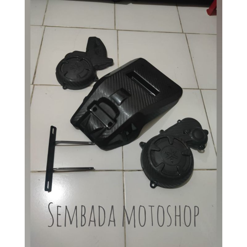 Engine guard yamaha WR 155R Braket dudukan plat nomor WR 155R Pelindung mesin WR 155