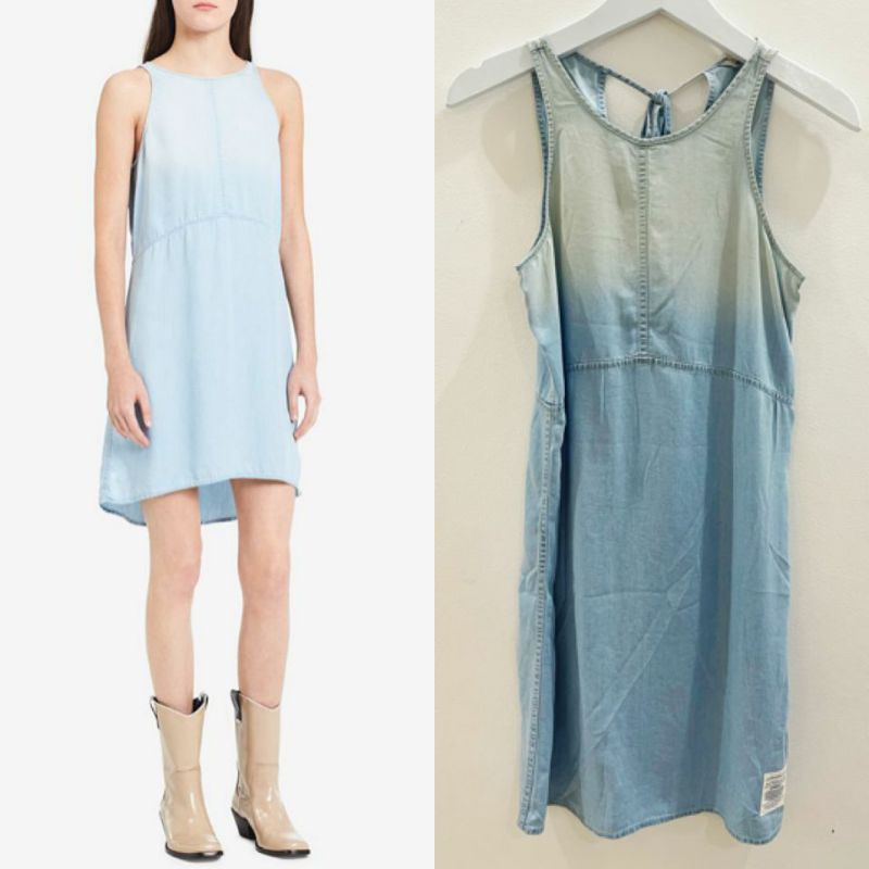 Ck chambray sleeveless dress