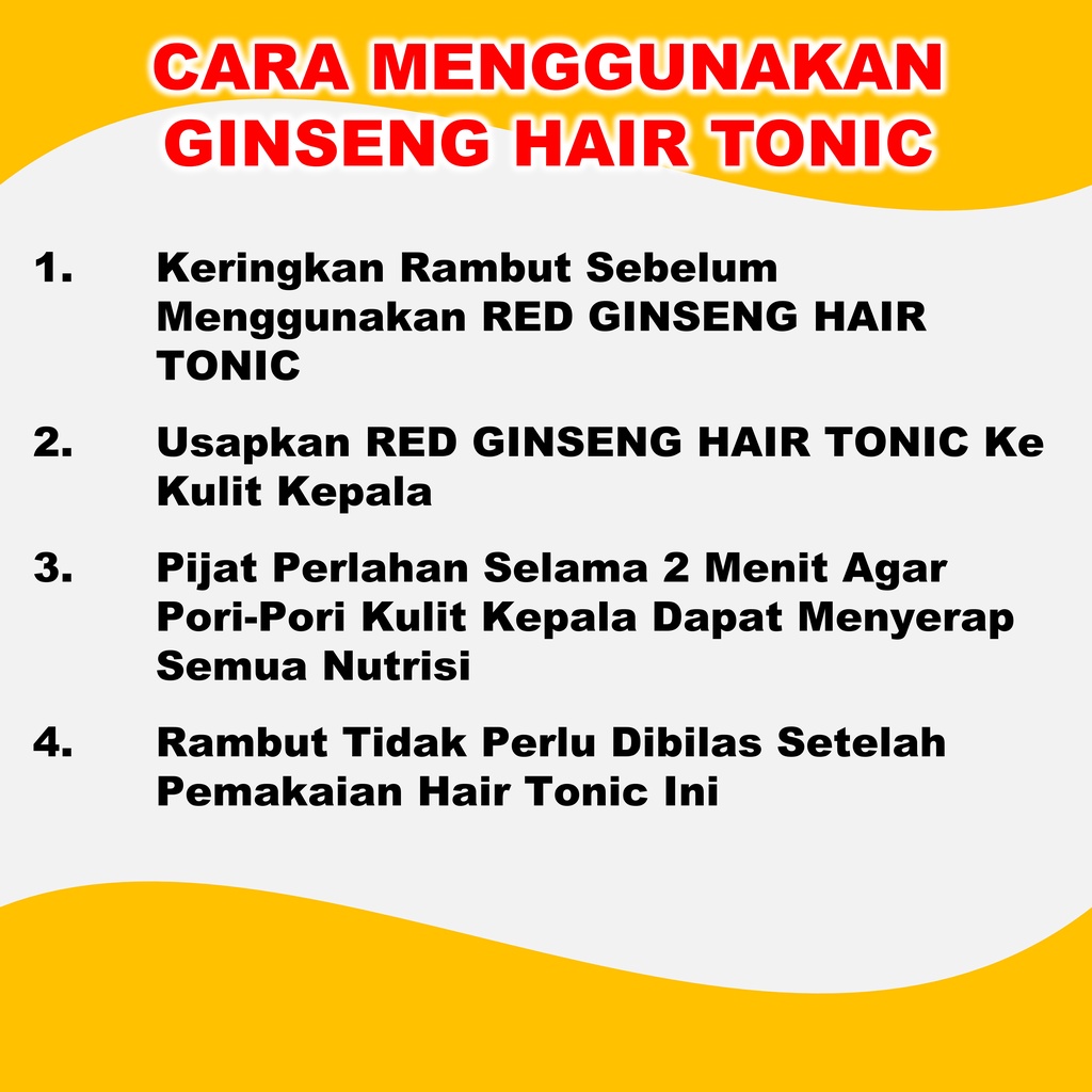 Perawatan Rontok Parah Dan Penyubur Rambut Red Ginseng Ampuh BPOM 250 ml B6P