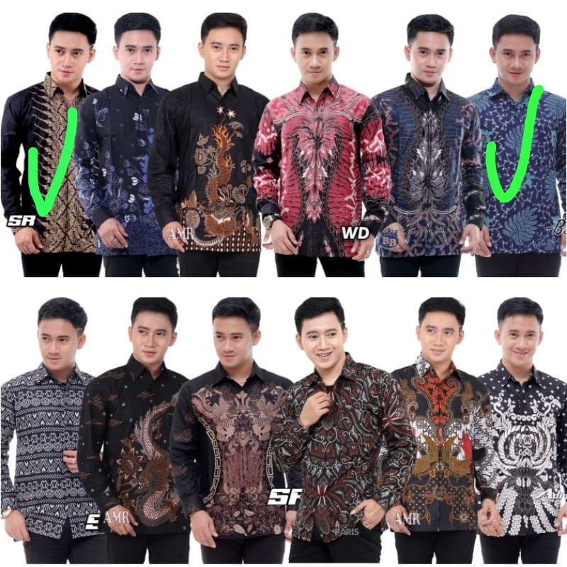 Belanja Dari Rumah | Baju Seragam Kemeja Batik Pria Lengan Panjang Gus Azmi Syubbanul Wathon Tulis