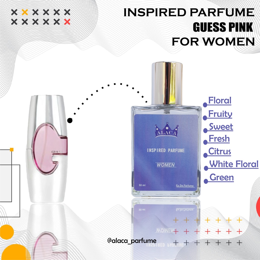 Alaca Inspired Parfume Parfum Farfum Minyak Wangi Guess Pink Farfum Cewek Wanita Perempuan