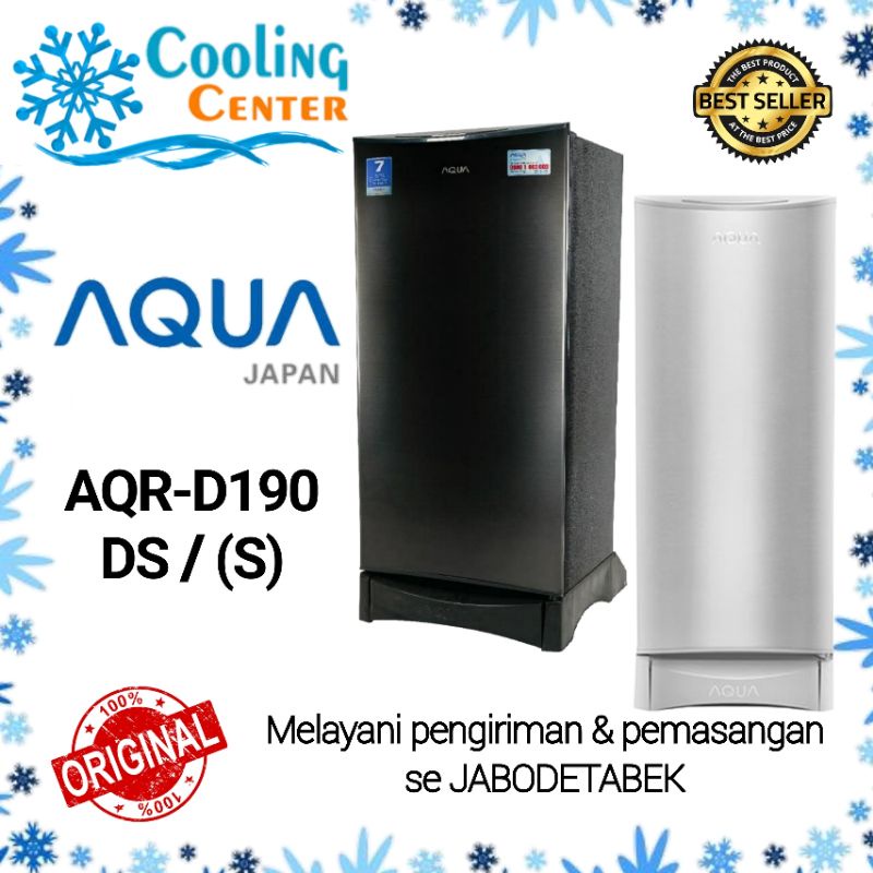 kulkas Aqua Japan AQR-D190 1 PINTU 190 garansi Resmi 7 tahun - hitam