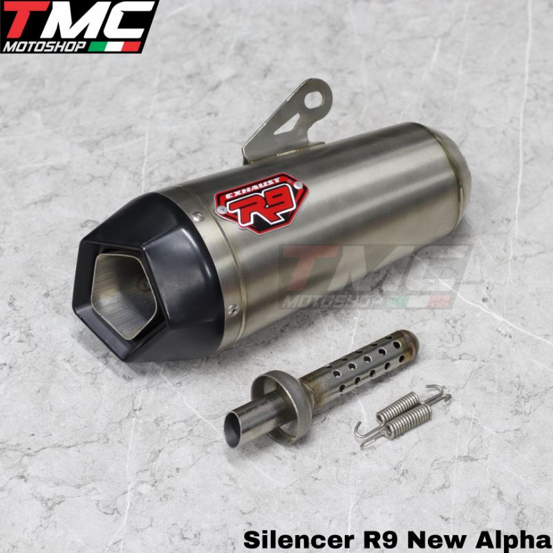 Knalpot Silencer silincer doang R9 New Alpha inlet 51mm