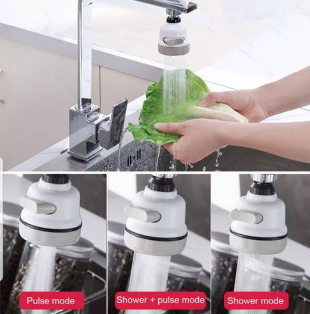 READY Kepala Sambungan Kran Hemat Air - Faucet Sprayer 360 Rotasi Sambungan Keran Air Cuci Piring