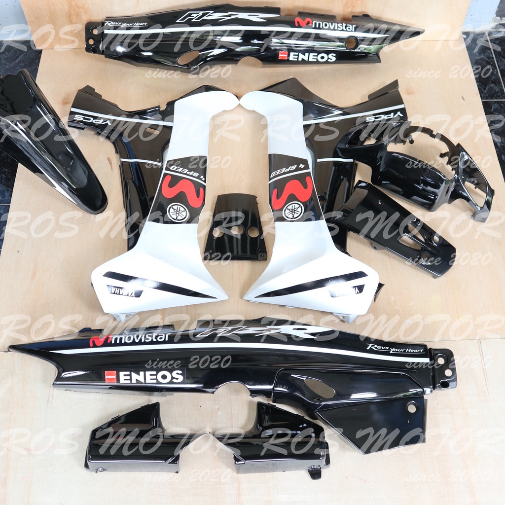 Cover Body Fizr F1zr Movistar Hitam Full Set Halus Cover Bodi Yamaha Fiz r