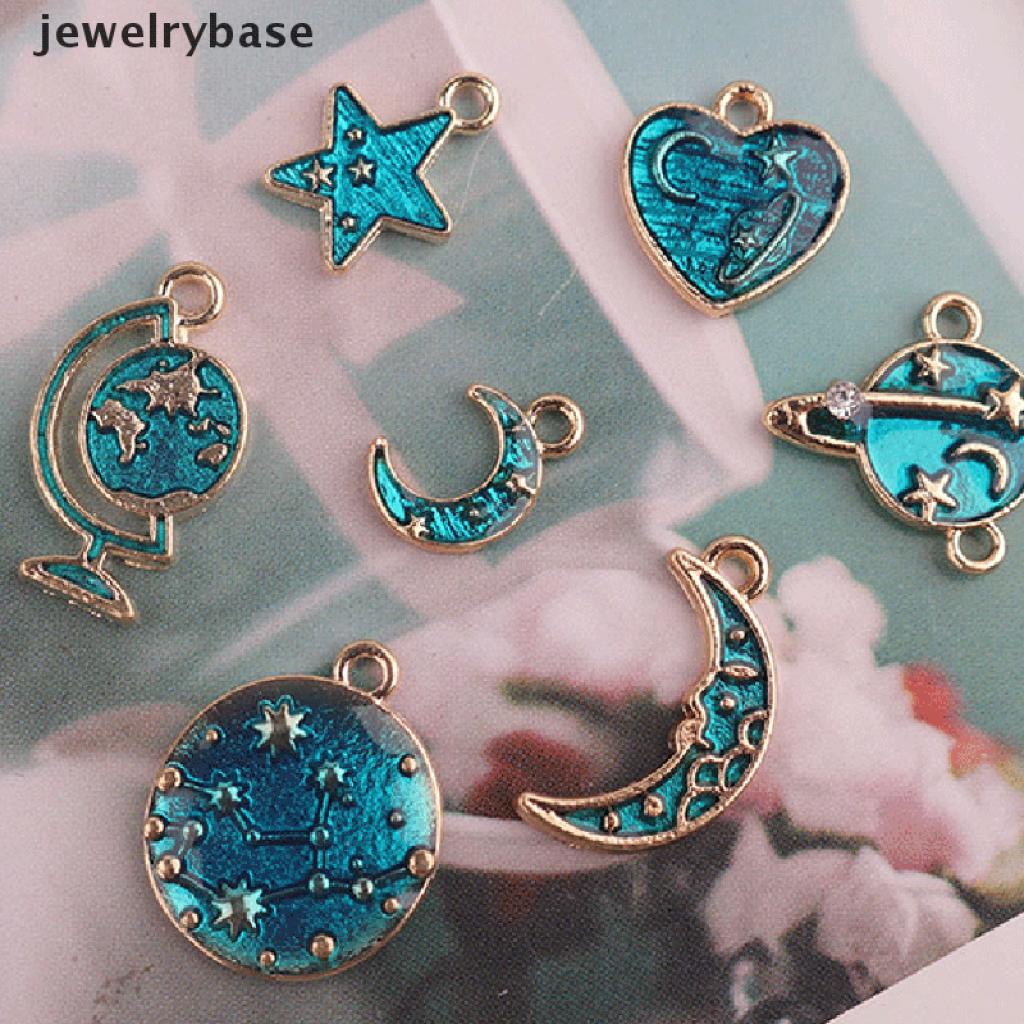 10pcs / Set Liontin Enamel Alloy Seri Universe Untuk Kerajinan Perhiasan Charms