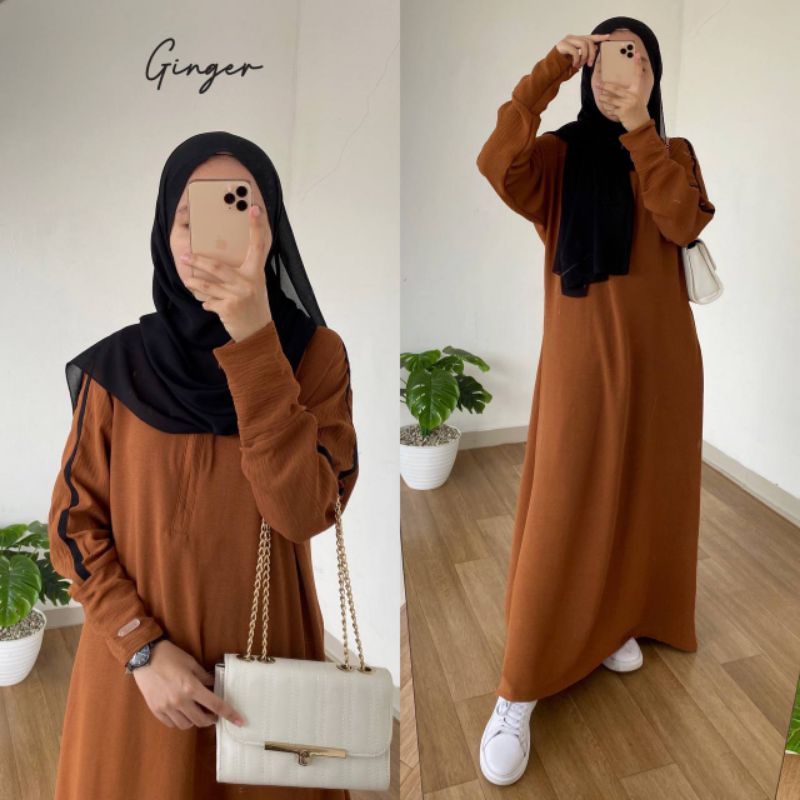 [COD] ABAYA GHANIA - BAHAN PREMIUM CRINKLE AIRFLOW