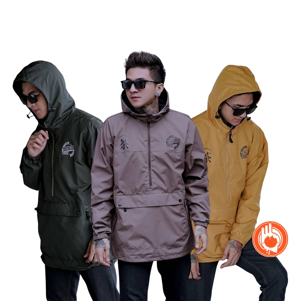 The Bojiel Jaket Cagoule / Kagoule "Stay Hard" kaos pria