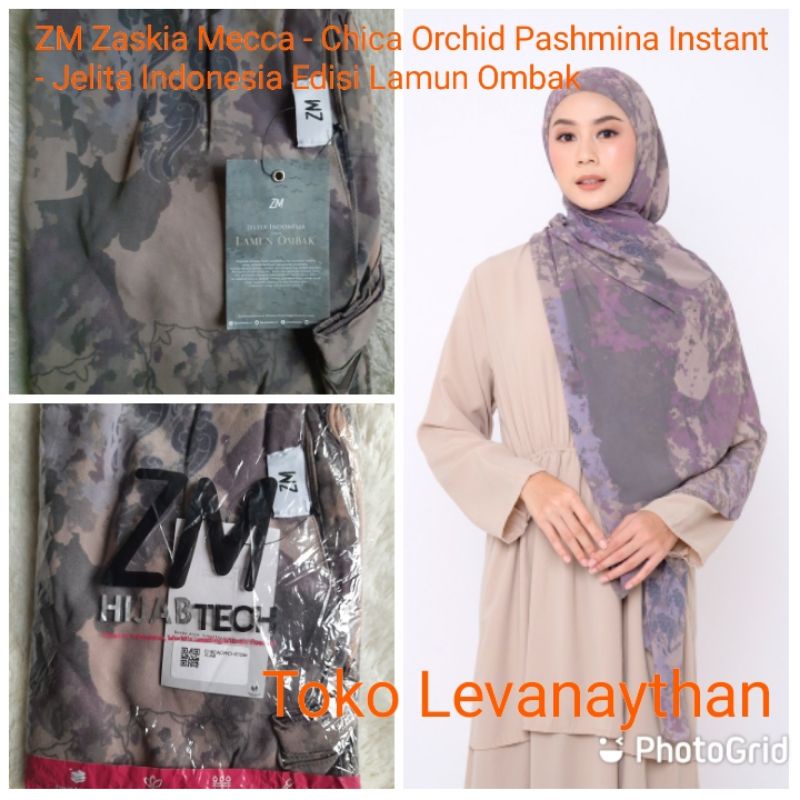 ZM Zaskia Mecca Chica Pashmina Instant Inner (ready orchid defect)
