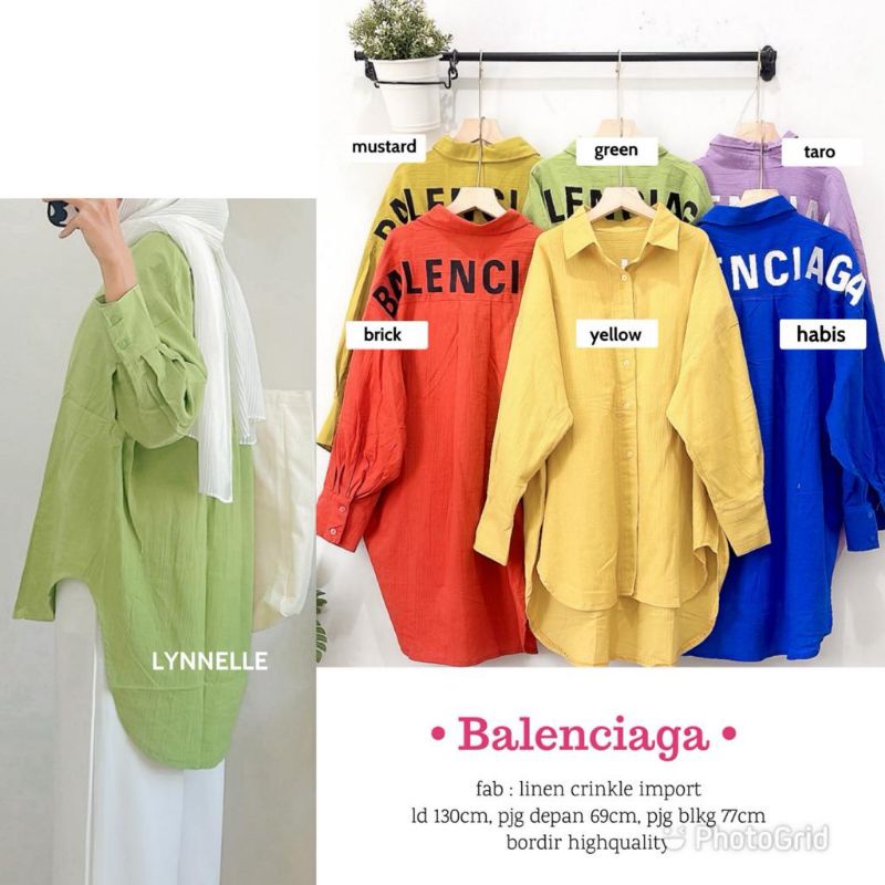 BALENCIAGA BY LYNNELLE/BAJU WANITA/KEMEJA WANITA/ATASAN WANITA