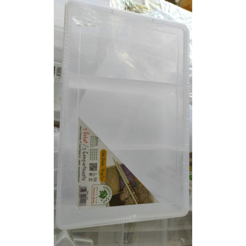 box plastik sekat 3 besar kotak aksesoris kotak obat