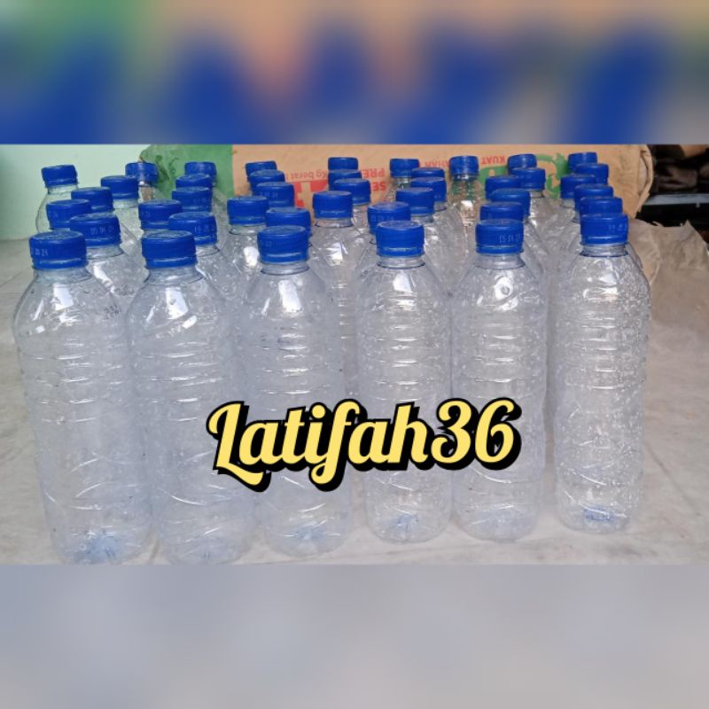Botol Bekas Aqua Akua Lemineral Ades Club 600ml Bersih
