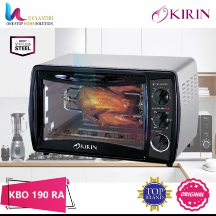 OVEN LISTRIK 400 watt KIRIN KBO-190RA 19 liter