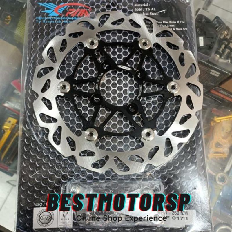 Piringan Cakram PSM Floating CNC 260mm Beat / Scoopy / Vario 125 Old Disc Brake PSM