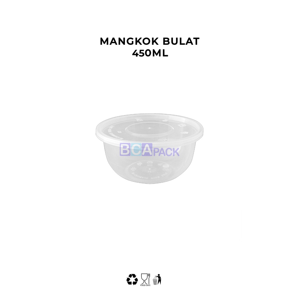 MANGKOK 450 ML - ISI 25 PCS - THINWALL BULAT ANTI PANAS MICROWAVE