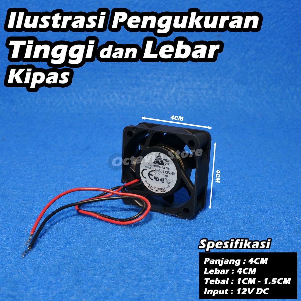 Kipas Fan mini 4cm 5cm 6cm 7cm High Speed DC 12V