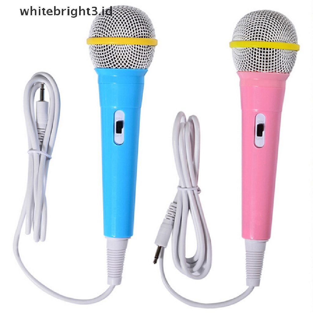 (whitebright3.id) 1pc Mainan Mesin Video Musik Boneka Dengan Microphone Untuk Edukasi Dini Anak