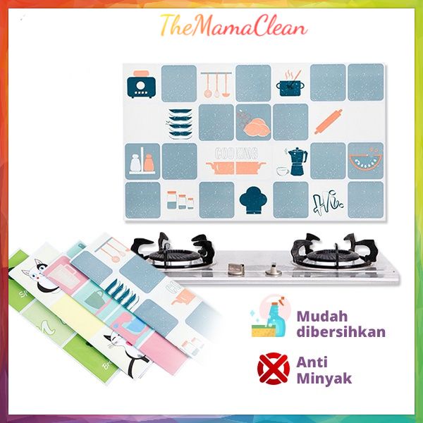 Wallpaper Sticker Dapur Anti Minyak &amp; Anti Api Aluminium Foil