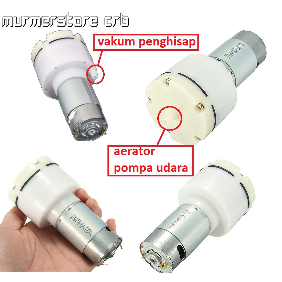 Aerator 12 Volt Dc Air Pump Pompa Udara Vakum Udara Tekanan Tinggi Shopee Indonesia