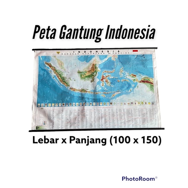 

Peta Indonesia Gantung 100 x 150 Cm (Besar)