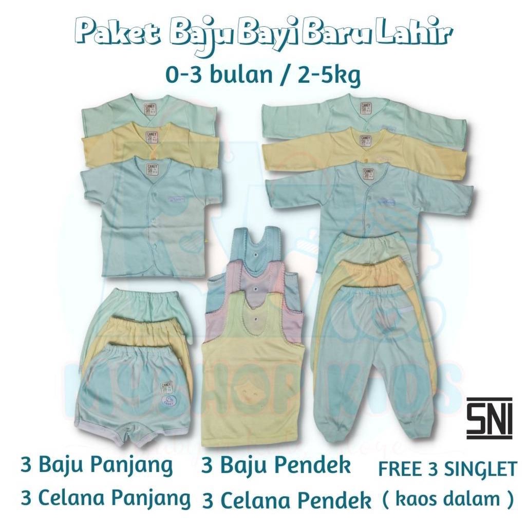 Paket Persiapan Melahirkan Baju Bayi Newborn Caney