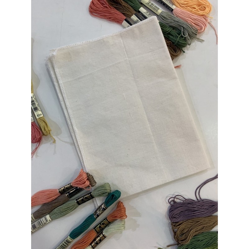 kain belacu blacu sulam menyulam embroidery cross stitch kristik harga per meter