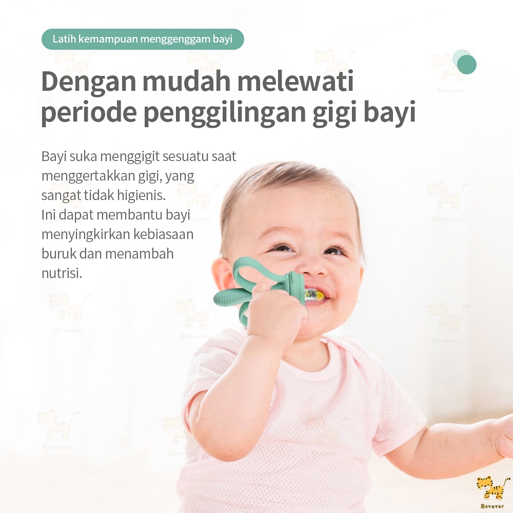 Teether bayi + dot buah bayi 2 in 1 empeng bayi-6