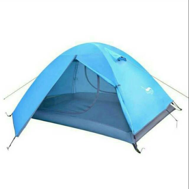 Tenda camping kapasitas 2 orang DESERT&FOX warna biru