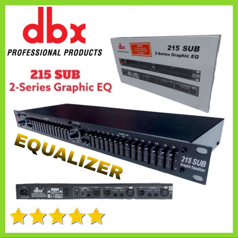 Equalizer DBX EQX 215 +Subwoofer Equalizer DBX Professional Products