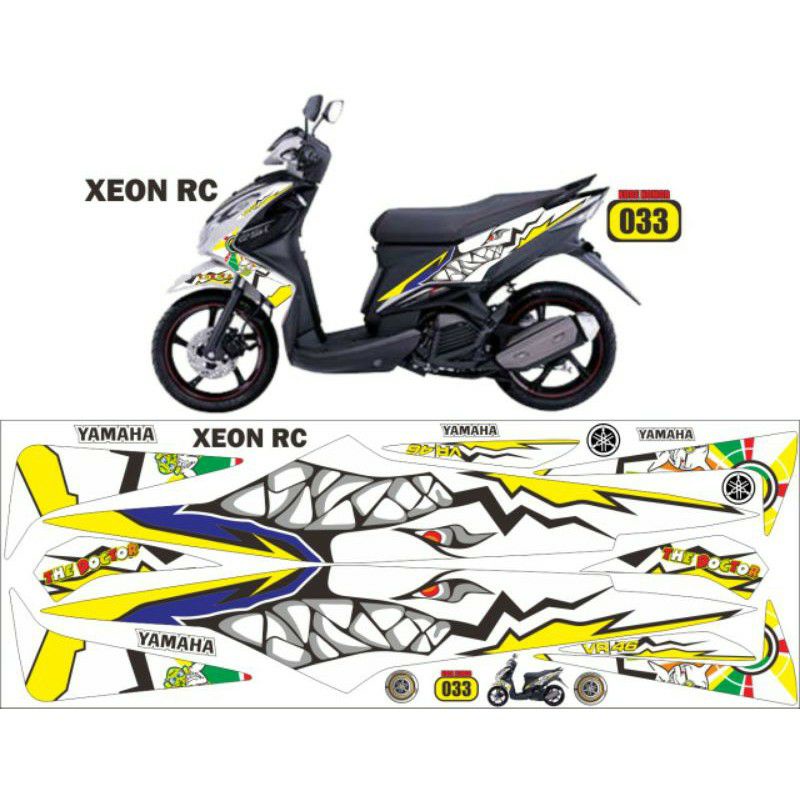 Striping sticker variasi Yamaha Xeon karbu Xeon RC Xeon lama Xeon 125 Thailand Thailook babylook