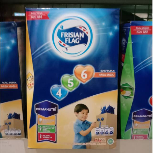

FRISIAN FLAG 456 PRIMANUTRI, SUSU PERTUMBUHAN ANAK 4-6 TAHUN, VANILLA & MADU, 800GR