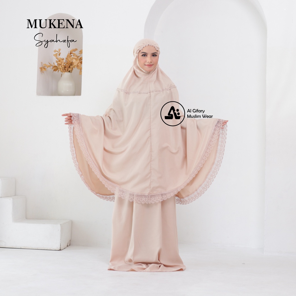 Mukena Dewasa Katun Renda Polos Syahzfa