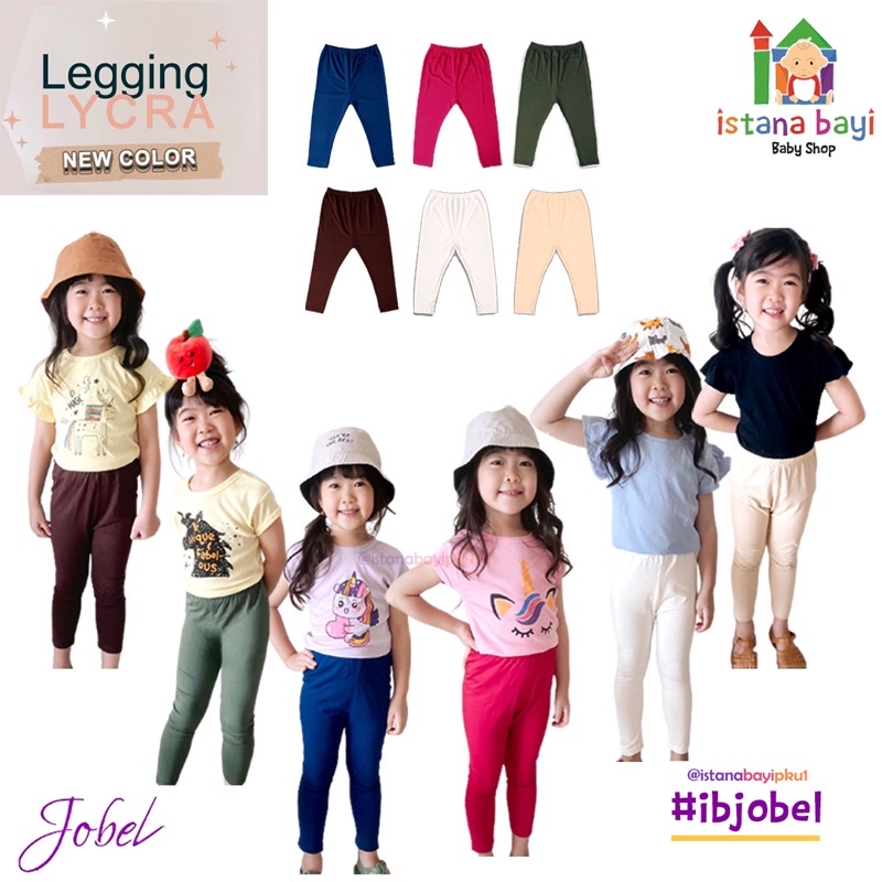 Kazel Jobel Legging Lycra New Color - Legging Anak murah 1 Pcs