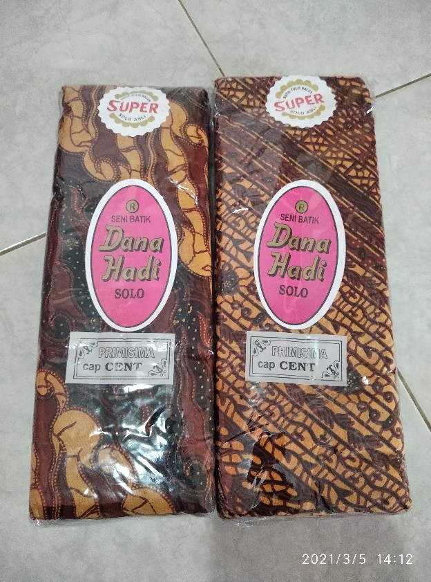 Kain Batik Panjang Dana Hadi Solo Prisimisma Cap Cent/kain Jarik Batik