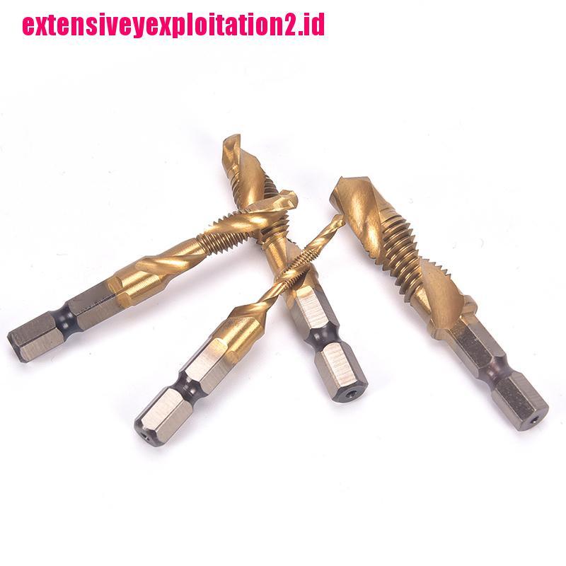 &lt; E2id &amp; &gt; M3-M10 Mata Bor Hex Shank HSS Lapis Titanium Bits