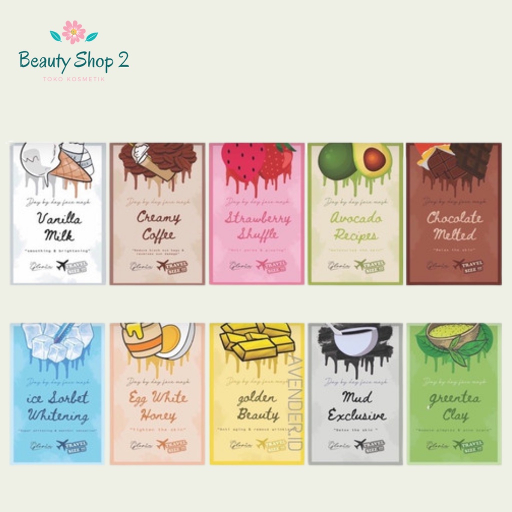 NEW MASKER WAJAH ORGANIK BY LEA GLORIA 10GR ORGANIC MASK 10 GR GRAM / 10GR LEA GLORIA MASKER LEA MAS