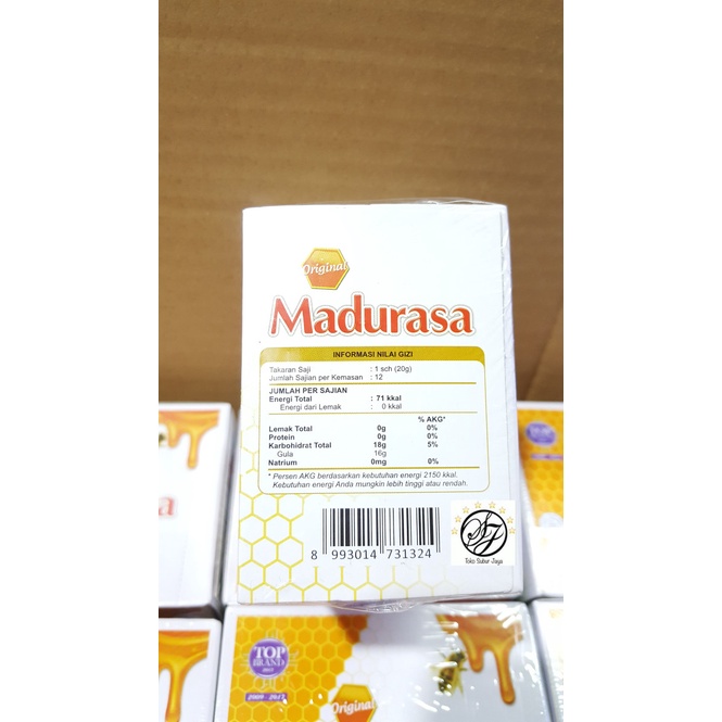 

SIRUP- MADURASA SACHET 20GR (12 SACHET/KOTAK) / MINUMAN MADU RASA -SIRUP.