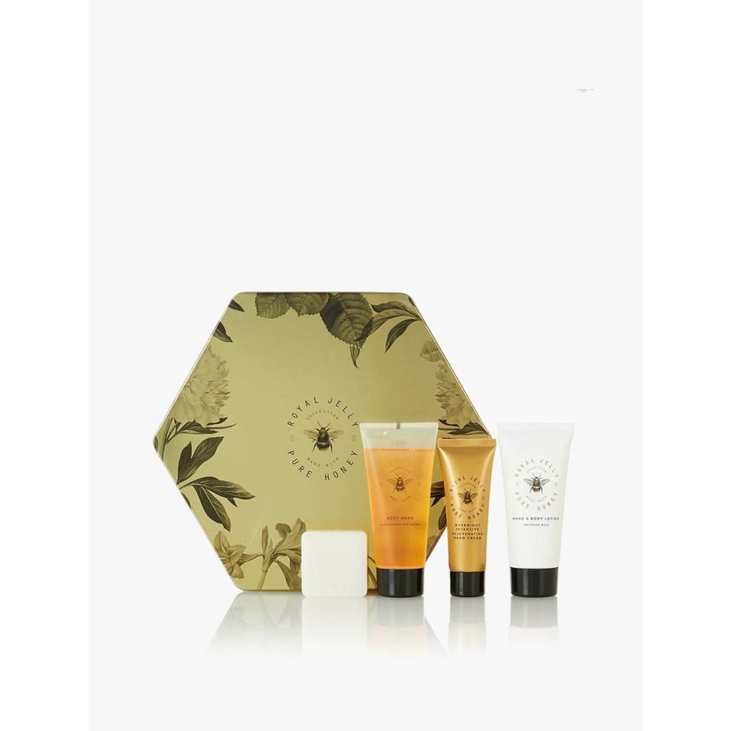 SALE EXP JUN 2022 - MARKS & SPENCER Royal Jelly Hexagonal Tin Beauty Set Gift Set Kado Wanita Kado P