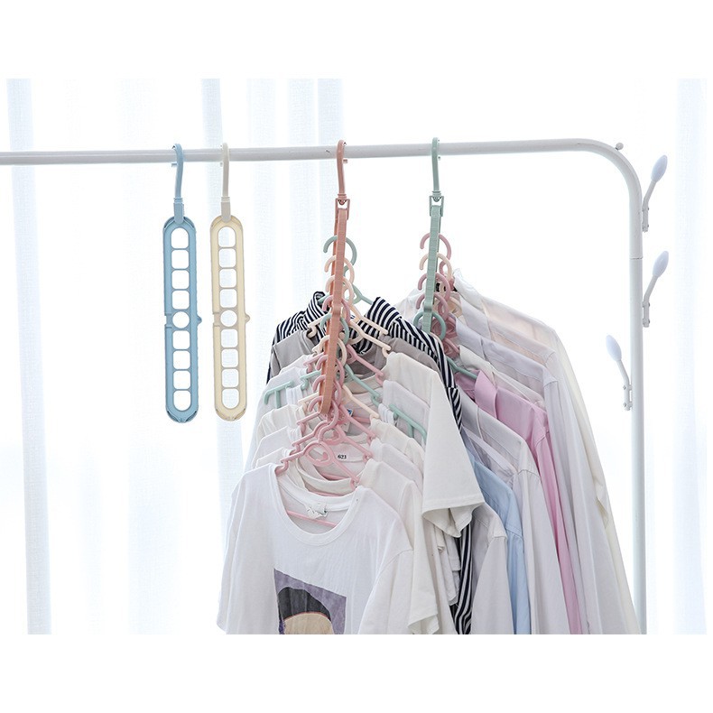 Trend-Gantungan baju 9 lubang multifungsi 9 Hole