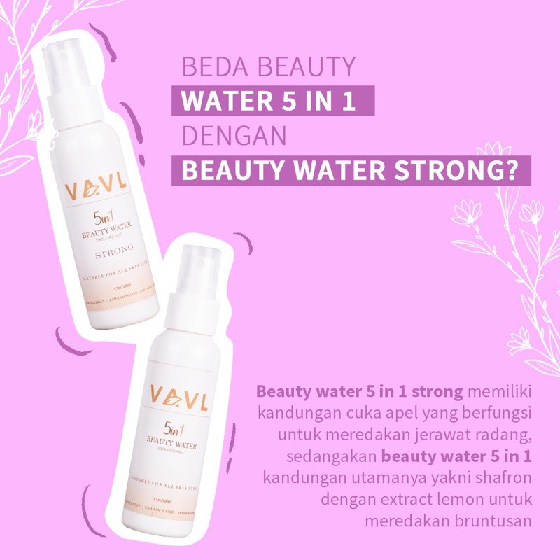 VAVL Beauty Water Blemish [Strong] 100gr Saffron Face Mist BLEMISH Beauty Water/ Face Spray BPOM