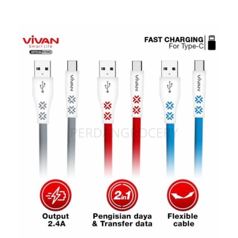 Vivan CTC100 Kabel Data Android Type C Original