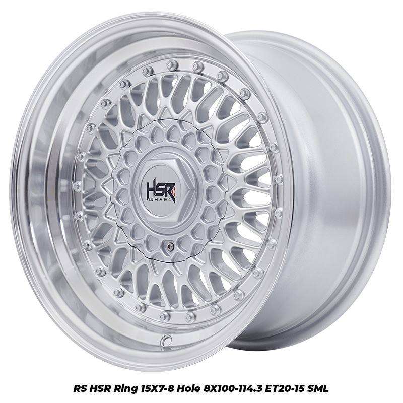 Velg Mobil Ring 15 Celong BBS RS HSR R15 lebar 7/8 pcd H4X100-4x114,3