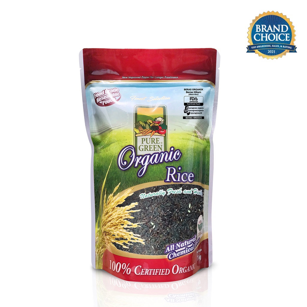 

Puregreen Organic Rice Beras Organik Beras Hitam (Black Rice) 1 kg