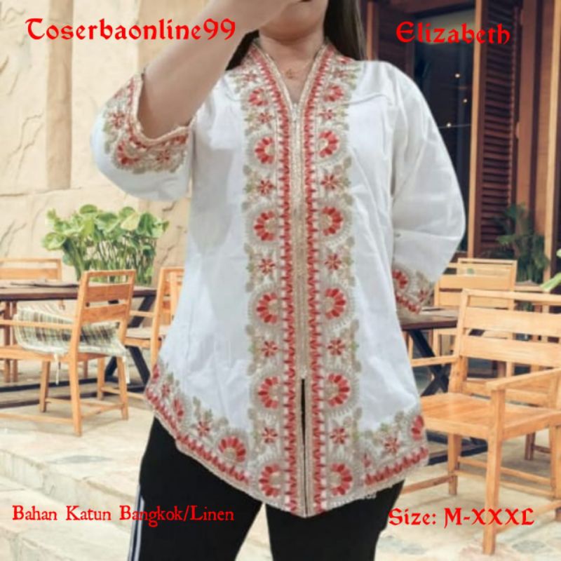 PROMO Kebaya Encim Katun Bangkok Renda Payet