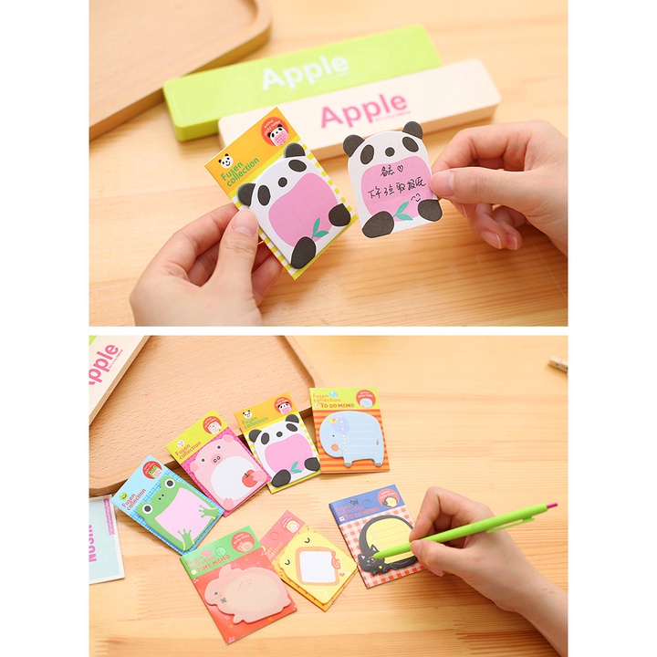 Sticky Notes Motif Kartun Hewan Untuk Pelajar