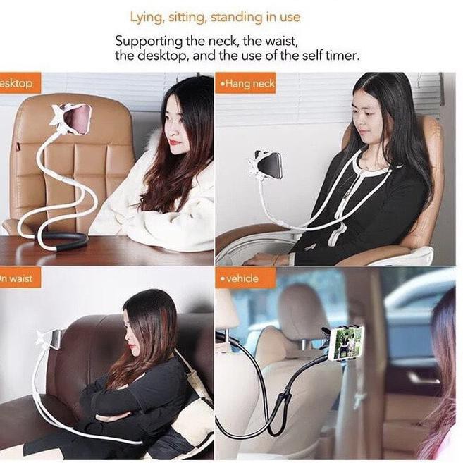 Lazy Neck Phone Holder/Lazy Neck Pod/Holder Leher/Lazy Hanging Neck Phone Stand Mount Neck