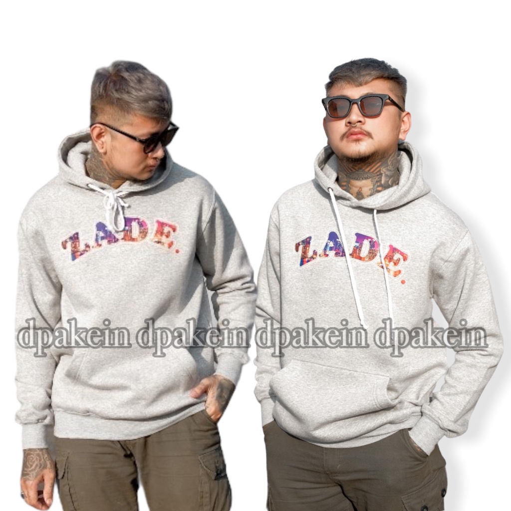 Sweater Hoodie ZADE 3D Jaket Pria Salvio Hexia Sweater Unisex Grey